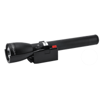 Maglite ML150LRX LED rechargeable flashlight system with charging cradle.