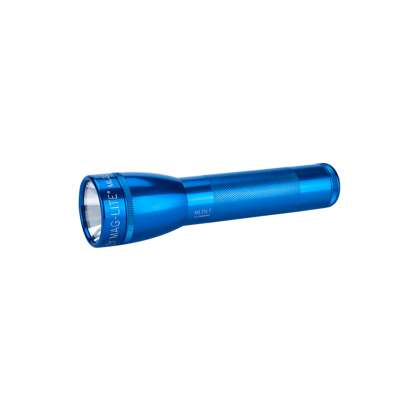 blue force flashlight blue rechargeable Maglite ML25LT LED 2 Cell C Flashlight Blue