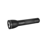Maglite ML300LX LED 2D flashlight shown in black with knurled grip and front lens