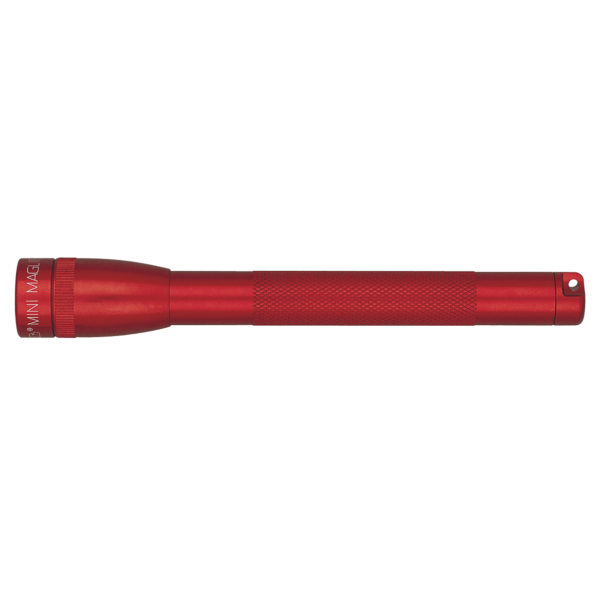 Red Mini Maglite 2AAA Classic flashlight visible along the bottom edge