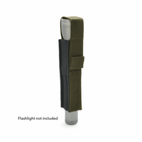 B2B Ranger Green flashlight holder mounted on gear with flashlight not included