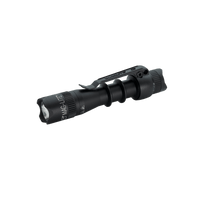 MAG-TAC 2 LED Crowned Bezel flashlight in black with rugged knurled grip and metal head.