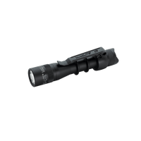 MAG-TAC 2 LED plain bezel flashlight shown at an angle with the front lens and textured body.