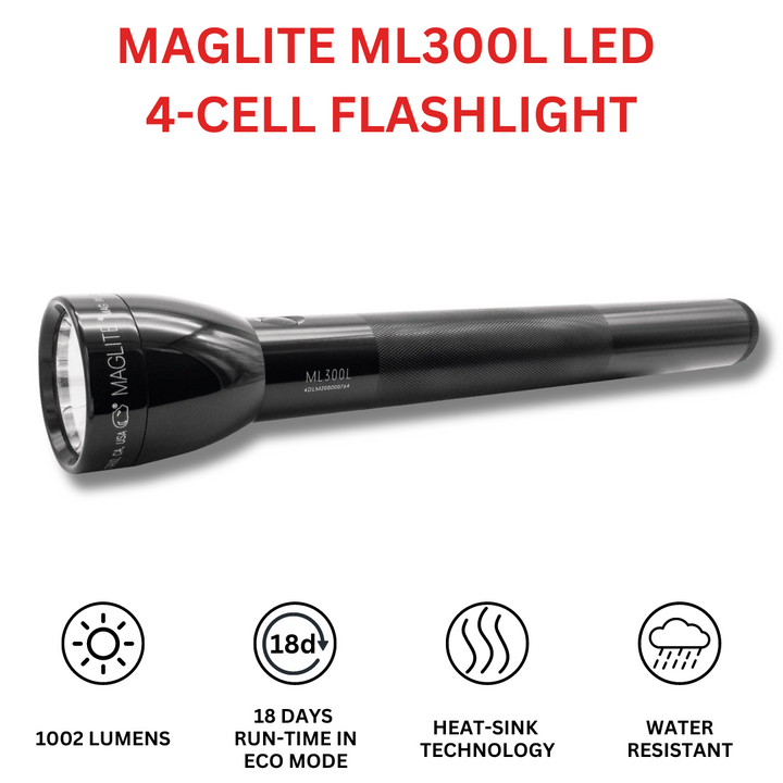 ML300L 4D LED Long-Running Flashlight- Chipboard Box – Maglite