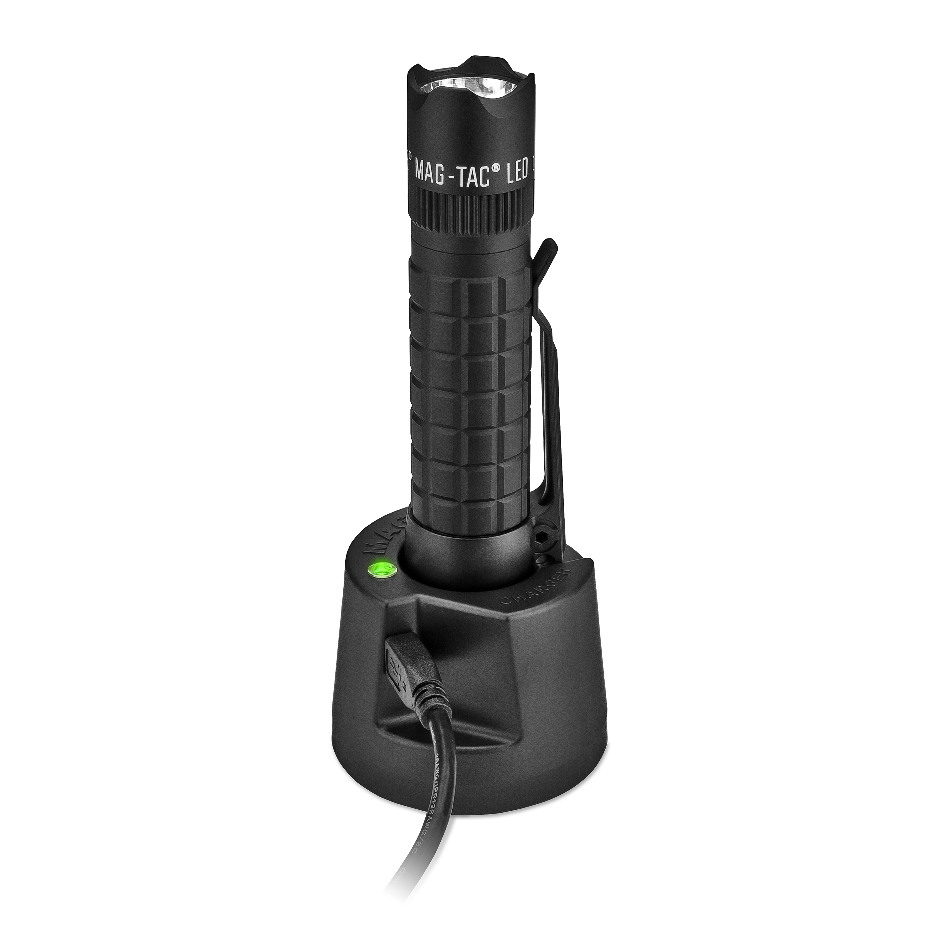 Mag-Tac® Rechargeable LED Crown Bezel Flashlight – 185-Meter Beam, Up to 18-Hour Runtime & 740 Lumens