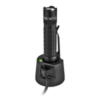 Mag-TAC LED rechargeable flashlight with crowned bezel head and rugged grip