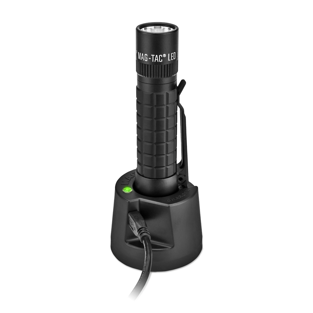 MAG-TAC® - LED Rechargeable Plain Bezel Flashlight System