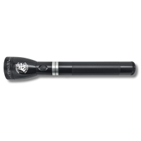 ML150LR Mag Charger rechargeable LED flashlight in black with National Police Dog Foundation logo