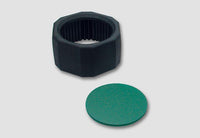 Black hex adapter with green filter disk for Maglite NVG lens kit