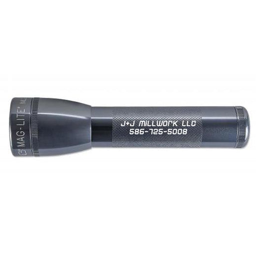 ML25LT LED 2-Cell C Flashlight - Gray - Custom Engraving