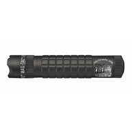 Black MAG-TAC CR123 LED flashlight with crowned bezel and custom engraving