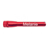 Mini Maglite Pro LED Flashlight - Red - Custom Engraving