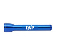 Blue ML300L LED 3-Cell D flashlight with DXP branding.