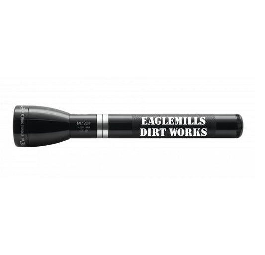 ML150LR Rechargeable LED Fast - Charging Flashlight - Gloss Black - Custom Tactical Engraving
