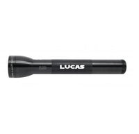 ML300L LED 3-Cell D flashlight in black engraved with LUCAS