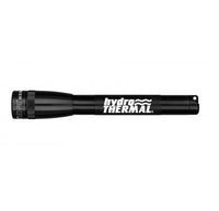 Black Mini Maglite Pro LED flashlight with custom engraving