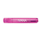 Solitaire LED Key Chain Flashlight - Pink - Custom Engraving