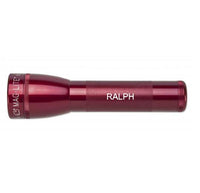 Red ML25LT LED 2-Cell C flashlight with RALPH engraving