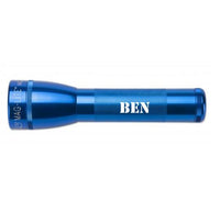 Blue ML25LT LED 2-Cell C flashlight with BEN engraving