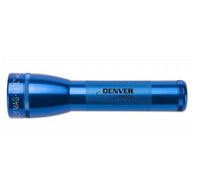 Blue ML25LT LED 2-Cell C flashlight with Denver Logistics engraving