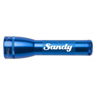 Blue ML25LT LED 2-Cell C flashlight with Sandy engraving