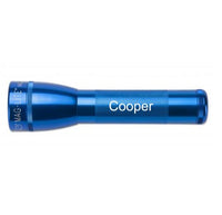 Blue ML25LT LED 2-Cell C flashlight with custom engraving