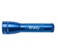 Blue Maglite ML25LT LED 2-Cell C flashlight with Brady engraving