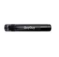 Black Solitaire LED key chain flashlight with custom engraving GuyGuy