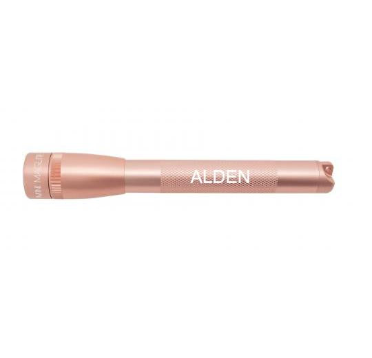 Mini Maglite Pro LED Flashlight - Rose Gold - Custom Engraving