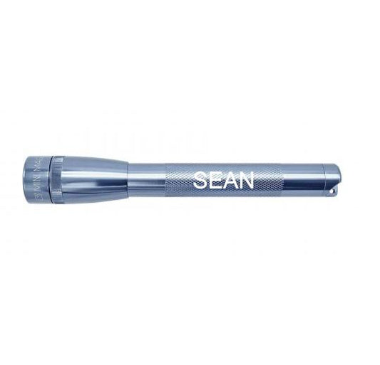Mini Maglite Pro LED Flashlight - Gray - Custom Engraving