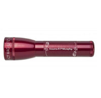 Red ML25LT LED 2-Cell C flashlight engraved Amelia R P Mazphy