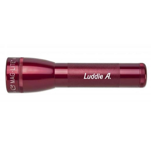 ML25LT LED 2-Cell C Flashlight - Red - Custom Engraving