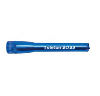 Blue Mini Maglite Pro LED flashlight with Tristan 2093 engraving