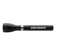 Matte black ML150LRX rechargeable LED flashlight with Allen Beasley engraving