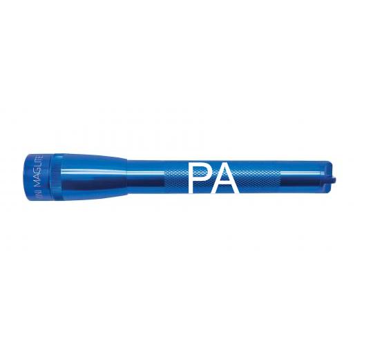 Mini Maglite Pro LED Flashlight - Blue - Custom Engraving