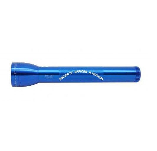 ML300L LED 3-Cell D Flashlight - Blue - Custom Engraving
