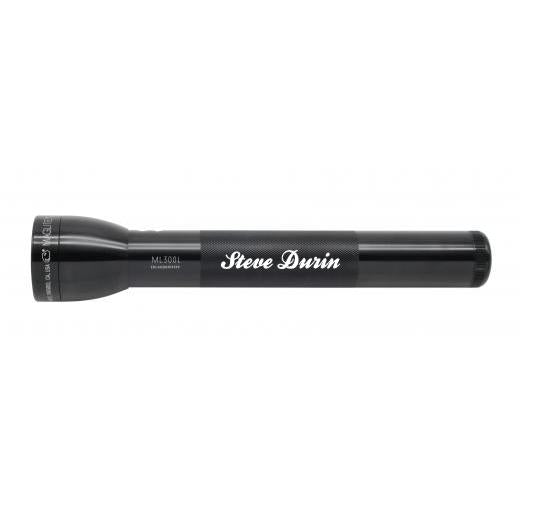 ML300L LED 3-Cell D Flashlight - Black - Custom Engraving