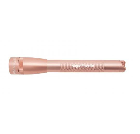 Mini Maglite Pro LED Flashlight - Rose Gold - Custom Engraving