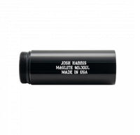 Black Maglite ML300L barrel storage piece with custom engraving along the side