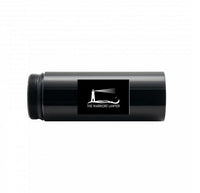 Black Maglite ML300L barrel storage accessory with The Warrior's Lawyer logo label