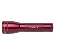 Red ML25LT LED 2-Cell C flashlight with engraving Aaron C