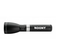 Matte black ML150LRSX rechargeable LED flashlight with custom engraving along the body