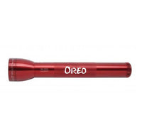 Red ML300L LED three-cell D flashlight with custom engraving OREO