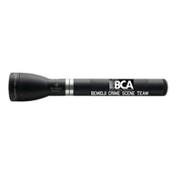 Matte black ML150LRX rechargeable LED flashlight with custom engraving Bemidji Crime Scene Team