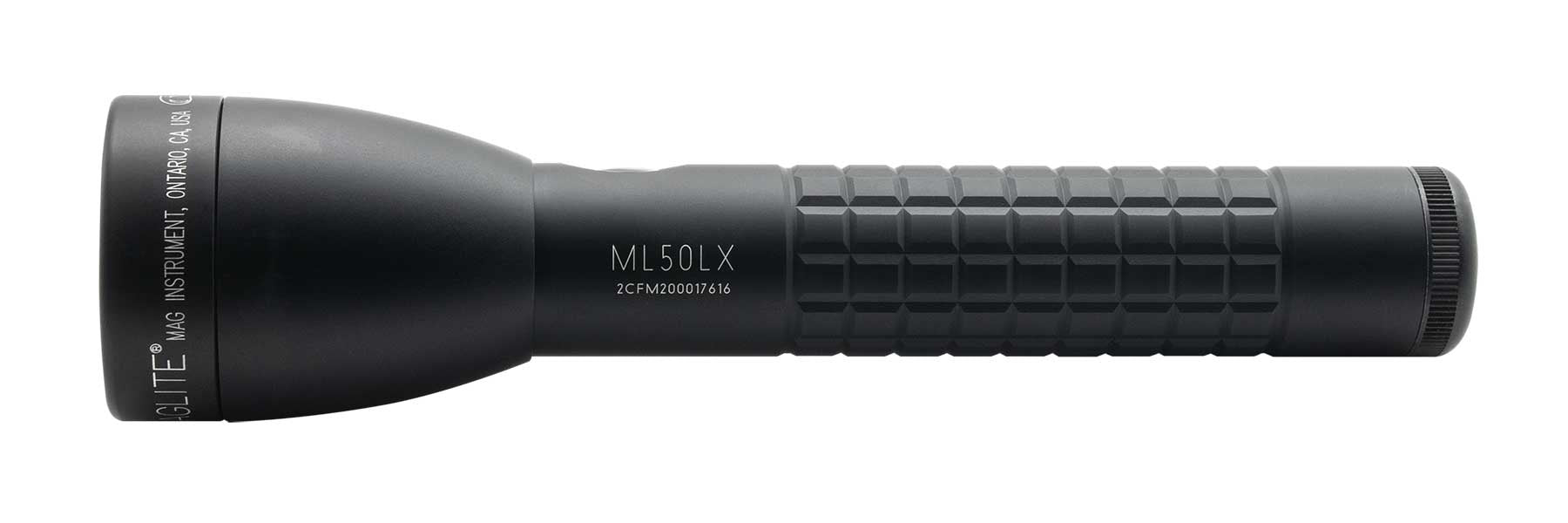 Maglite® ML50LX® 2-Cell C LED Flashlight - Black - Custom Engraving – 291-Meter Beam, Up to 109-Hour Runtime, 466 Lumens, Quick Focus®, QuickClik® & Multi-Mode Operation