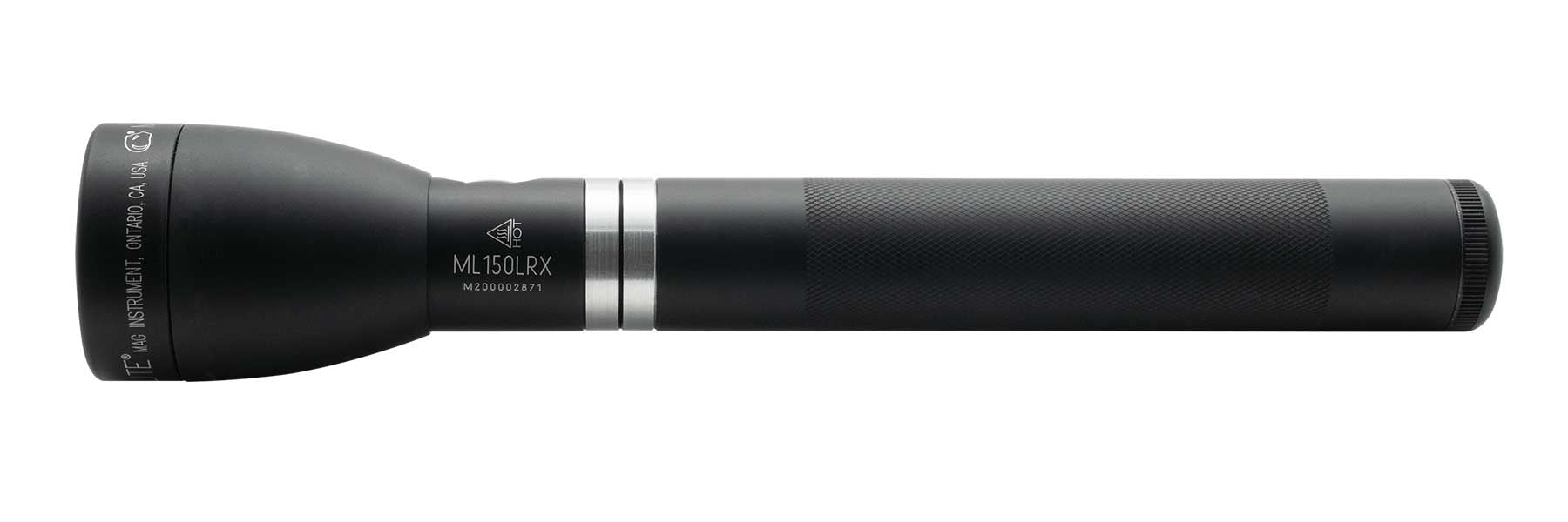 Maglite® ML150LRX® Rechargeable LED Flashlight - Matte Black - Custom Engraving – 458-Meter Beam, Up to 79-Hour Runtime, 1,082 Lumens, Quick Focus®, QuickClik® & Fast-Charging LiFePO4 Power