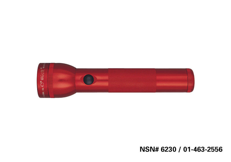 Maglite 2 D Cell Flashlight, Red