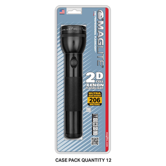 Maglite 2-Cell D Xenon flashlight in retail blister packaging