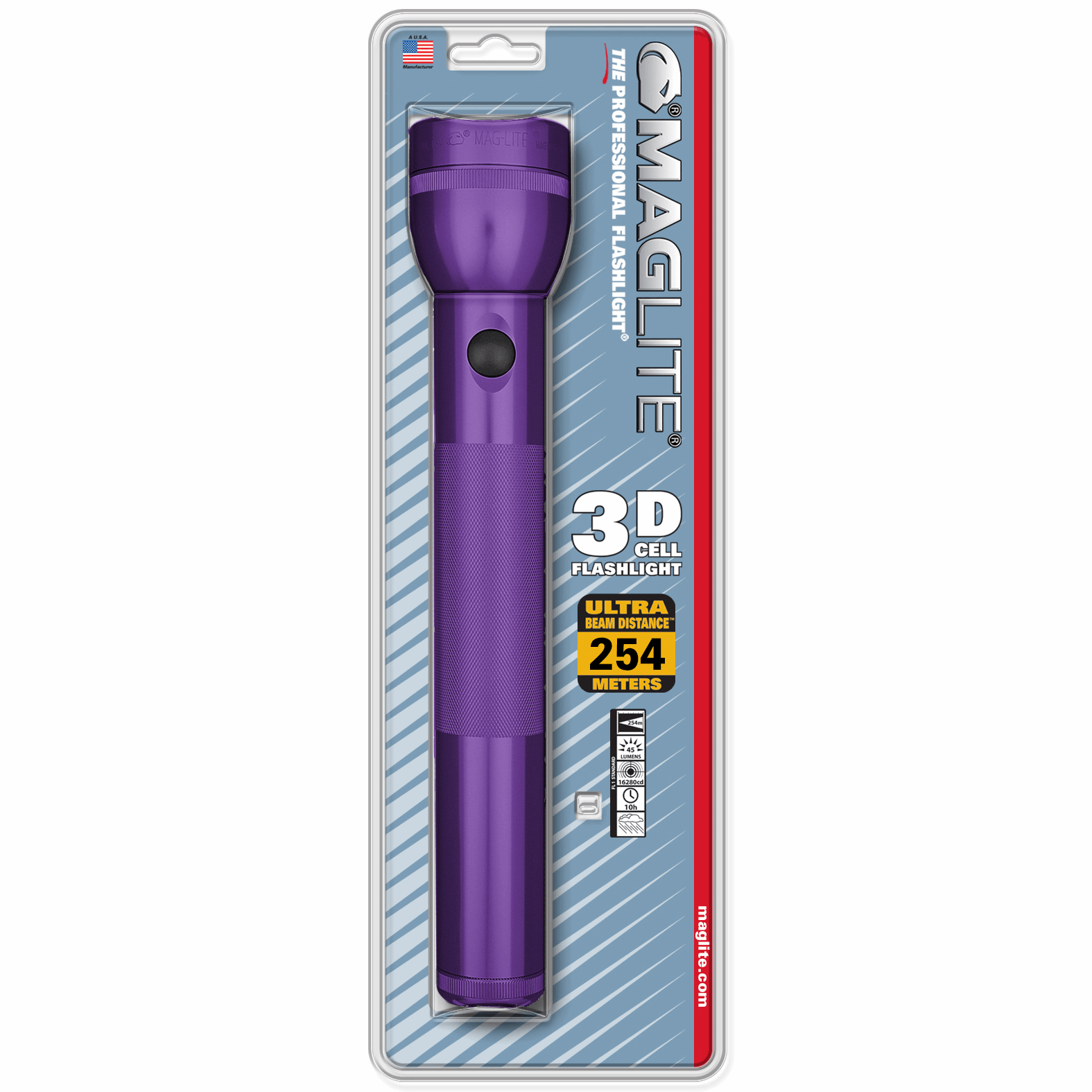Maglite Incandescent 3-Cell Flashlight Blister Pack