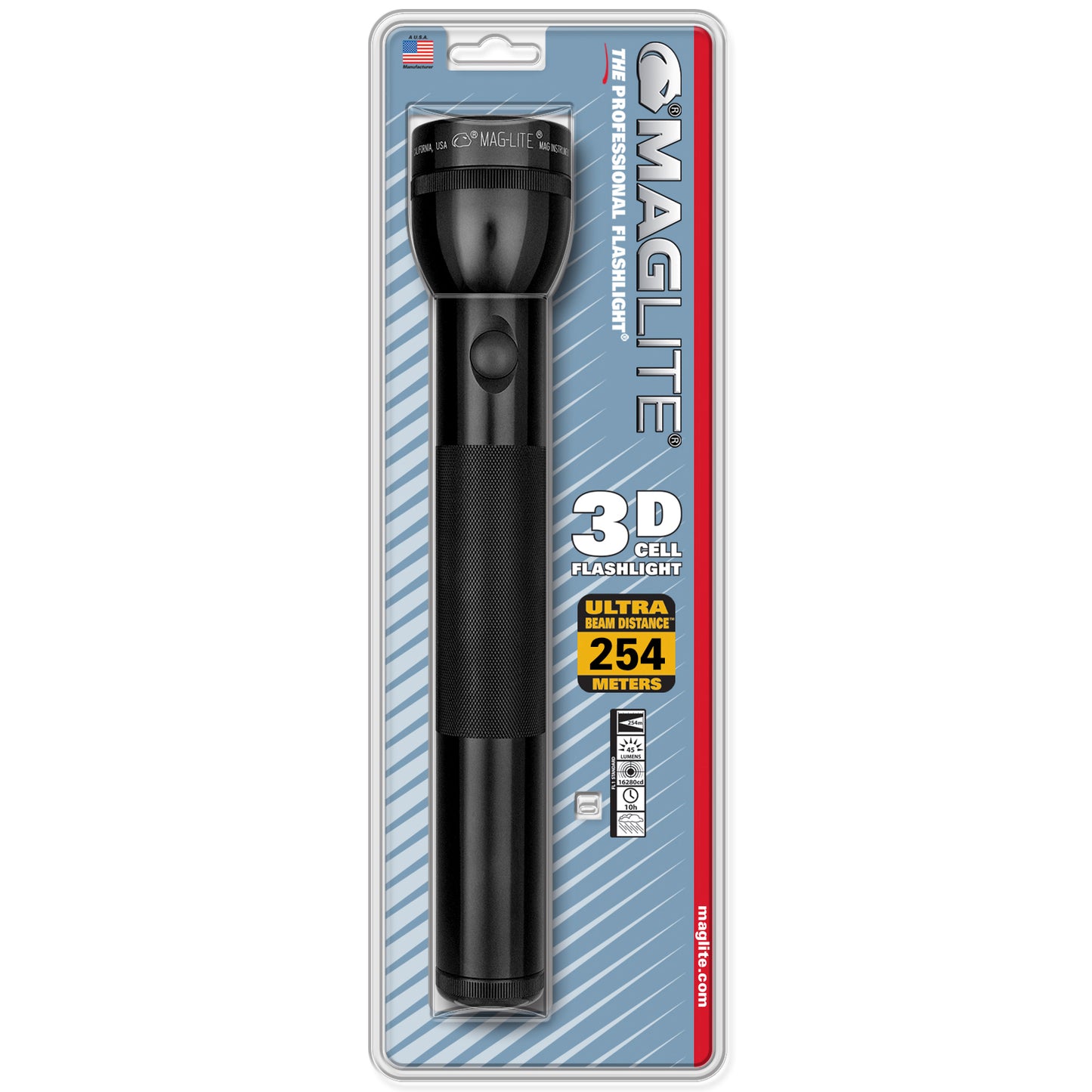 Maglite Incandescent 3-Cell Flashlight Blister Pack